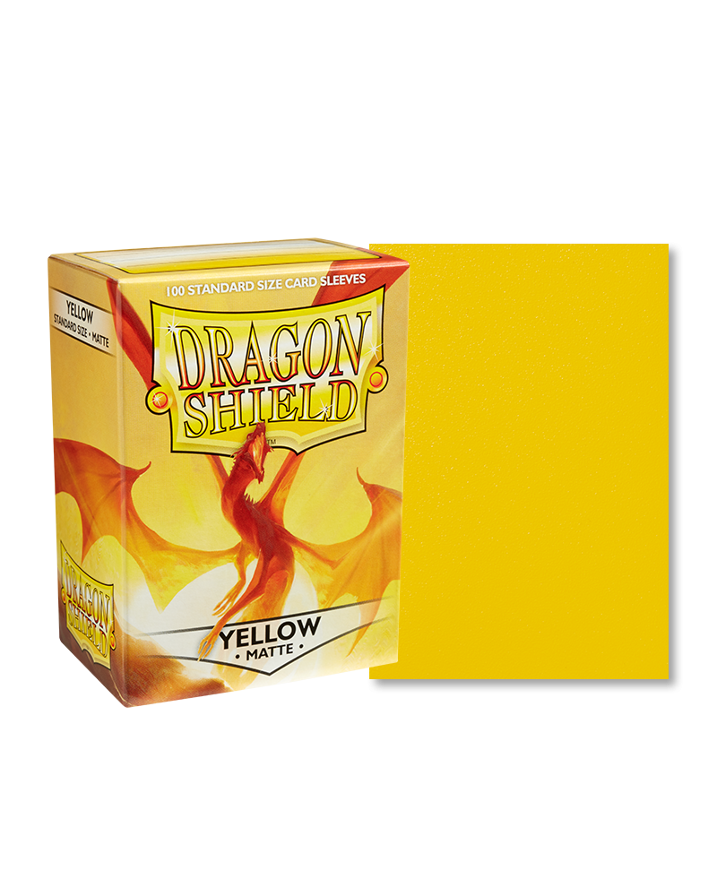 Bustine Protettive Dragon Shield - Yellow - Matte Sleeves - Standard Size Immagine principale del prodotto