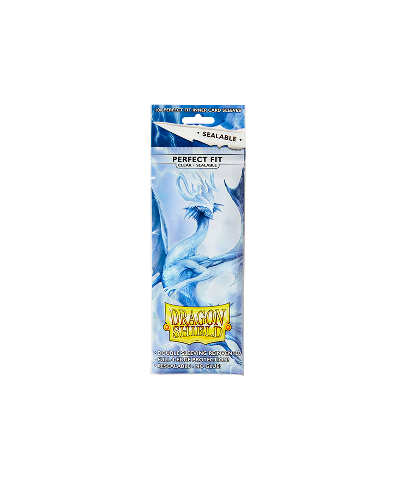 Bustine Protettive Dragon Shield - Clear - Sealable Perfect Fit Sleeves - Standard Size Immagine principale del prodotto