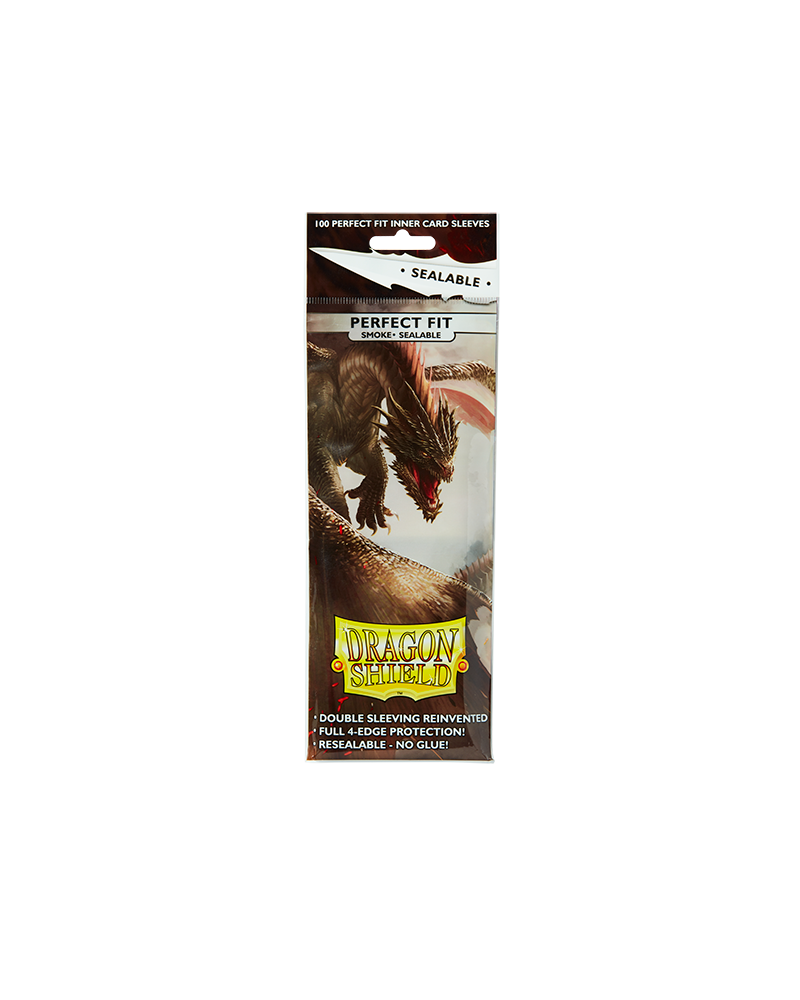 Bustine Protettive Dragon Shield - Smoke - Sealable Perfect Fit Sleeves - Standard Size Immagine principale del prodotto