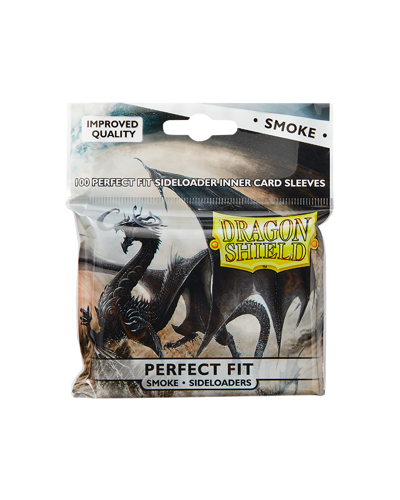 Bustine Protettive Dragon Shield - Smoke - Sideloading Perfect Fit Sleeves - Standard Size Immagine principale del prodotto