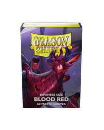 Bustine Protettive Dragon Shield - Blood Red - Matte Sleeves - Japanese Size