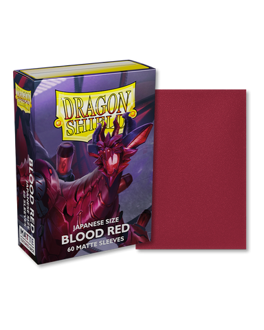 Bustine Protettive Dragon Shield - Blood Red - Matte Sleeves - Japanese Size