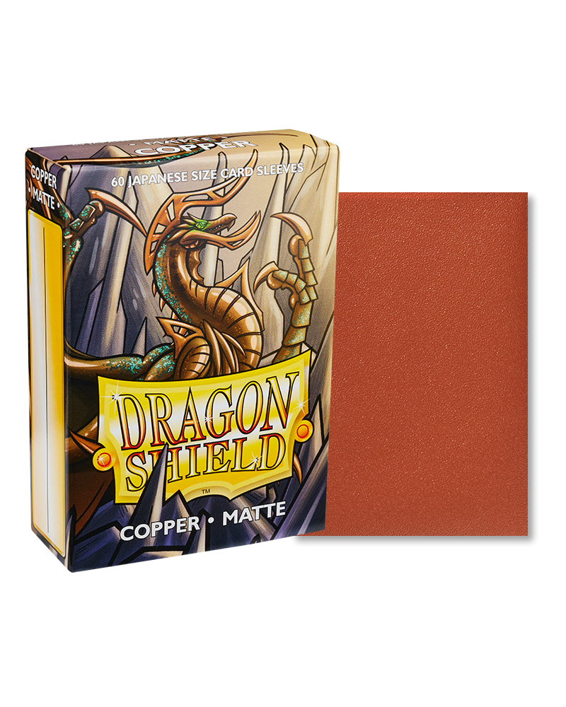 Bustine Protettive Dragon Shield - Copper - Matte Sleeves - Japanese Size Immagine principale del prodotto