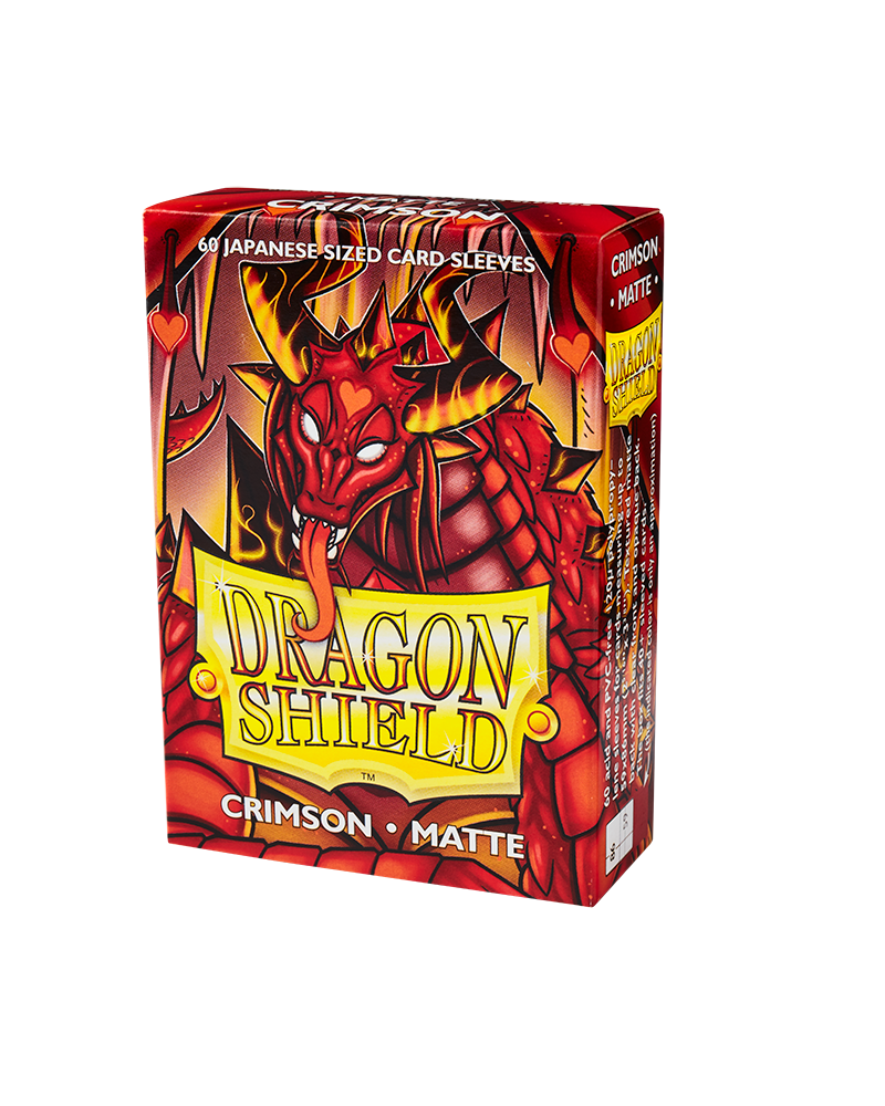 Bustine Protettive Dragon Shield - Crimson - Matte Sleeves - Japanese Size