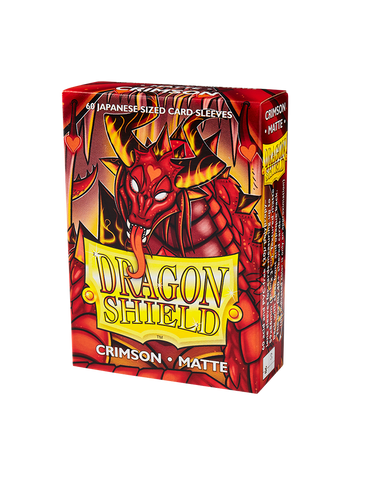 Bustine Protettive Dragon Shield - Crimson - Matte Sleeves - Japanese Size