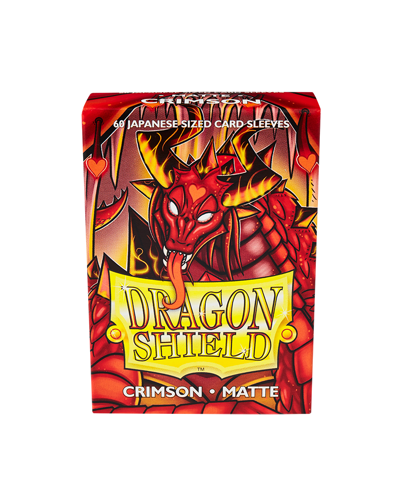 Bustine Protettive Dragon Shield - Crimson - Matte Sleeves - Japanese Size