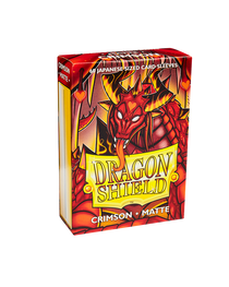 Bustine Protettive Dragon Shield - Crimson - Matte Sleeves - Japanese Size