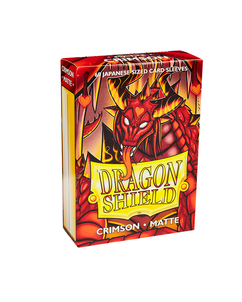 Bustine Protettive Dragon Shield - Crimson - Matte Sleeves - Japanese Size