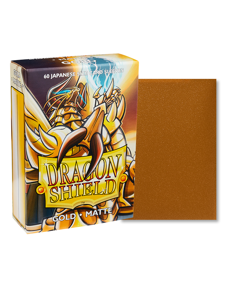 Bustine Protettive Dragon Shield - Gold - Matte Sleeves - Japanese Size