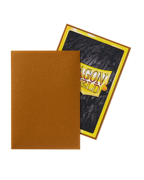 Bustine Protettive Dragon Shield - Gold - Matte Sleeves - Japanese Size