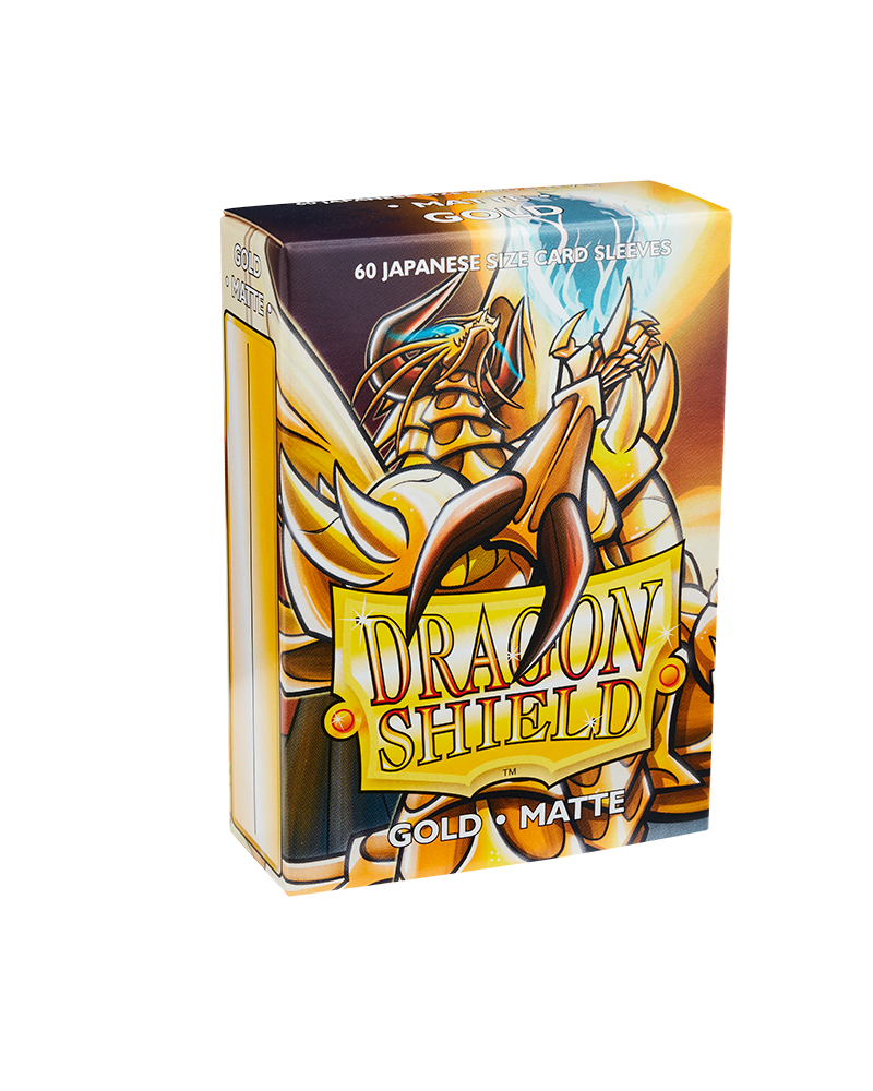 Bustine Protettive Dragon Shield - Gold - Matte Sleeves - Japanese Size