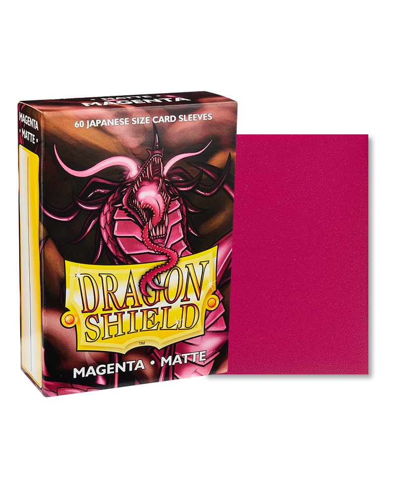 Bustine Protettive Dragon Shield - Magenta - Matte Sleeves - Japanese Size Immagine principale del prodotto