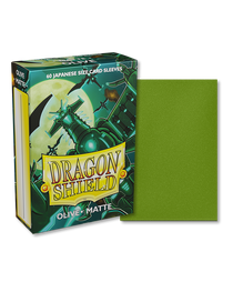 Bustine Protettive Dragon Shield - Olive - Matte Sleeves - Japanese Size