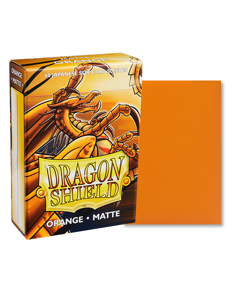 Bustine Protettive Dragon Shield - Orange - Matte Sleeves - Japanese Size
