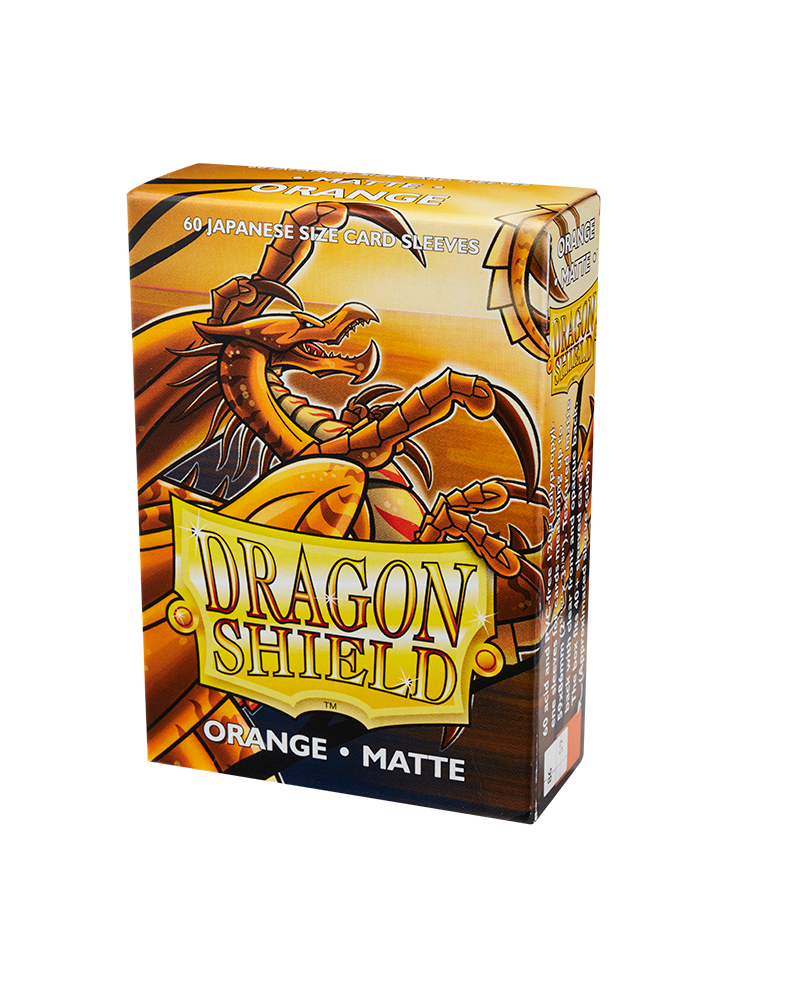 Bustine Protettive Dragon Shield - Orange - Matte Sleeves - Japanese Size