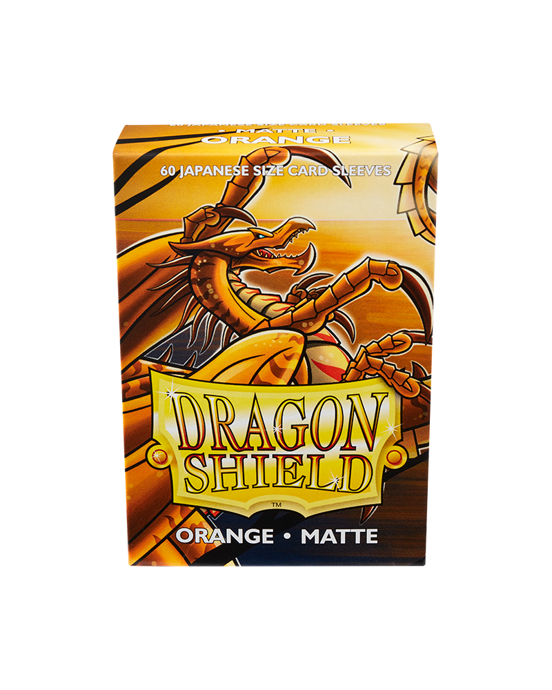 Bustine Protettive Dragon Shield - Orange - Matte Sleeves - Japanese Size