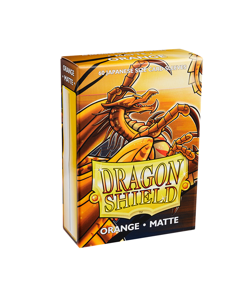 Bustine Protettive Dragon Shield - Orange - Matte Sleeves - Japanese Size