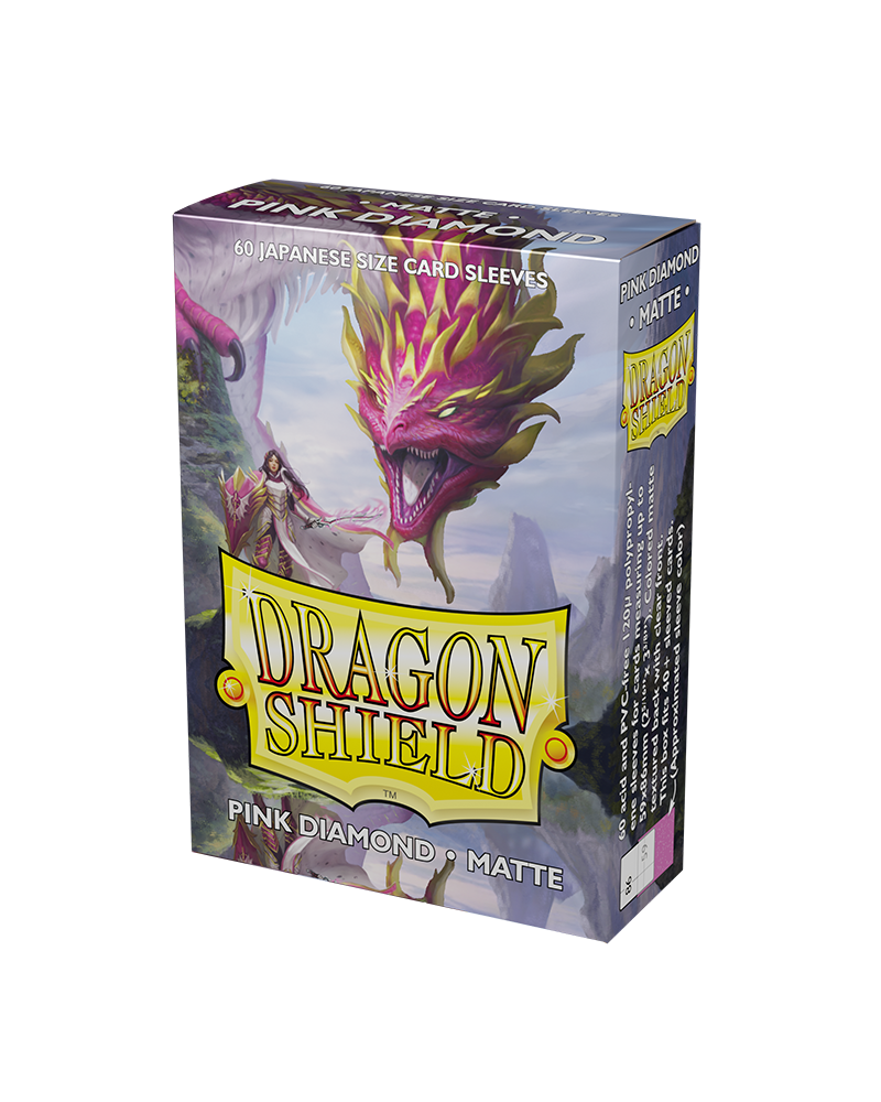 Bustine Protettive Dragon Shield - Diamond Pink - Matte Sleeves - Japanese Size