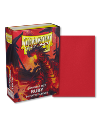 Bustine Protettive Dragon Shield - Ruby - Matte Sleeves - Japanese Size