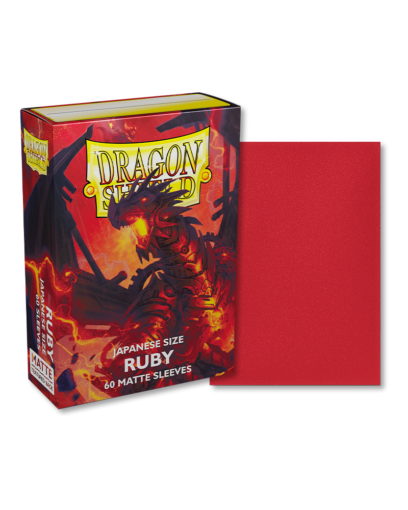 Bustine Protettive Dragon Shield - Ruby - Matte Sleeves - Japanese Size