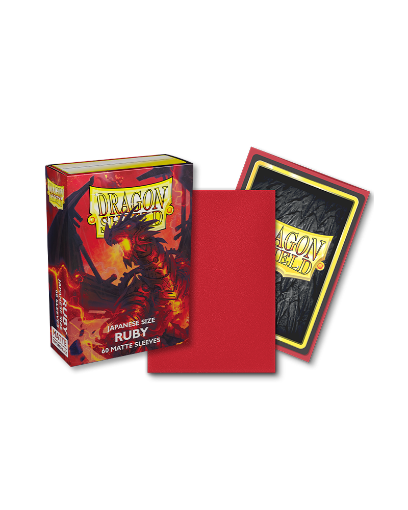 Bustine Protettive Dragon Shield - Ruby - Matte Sleeves - Japanese Size