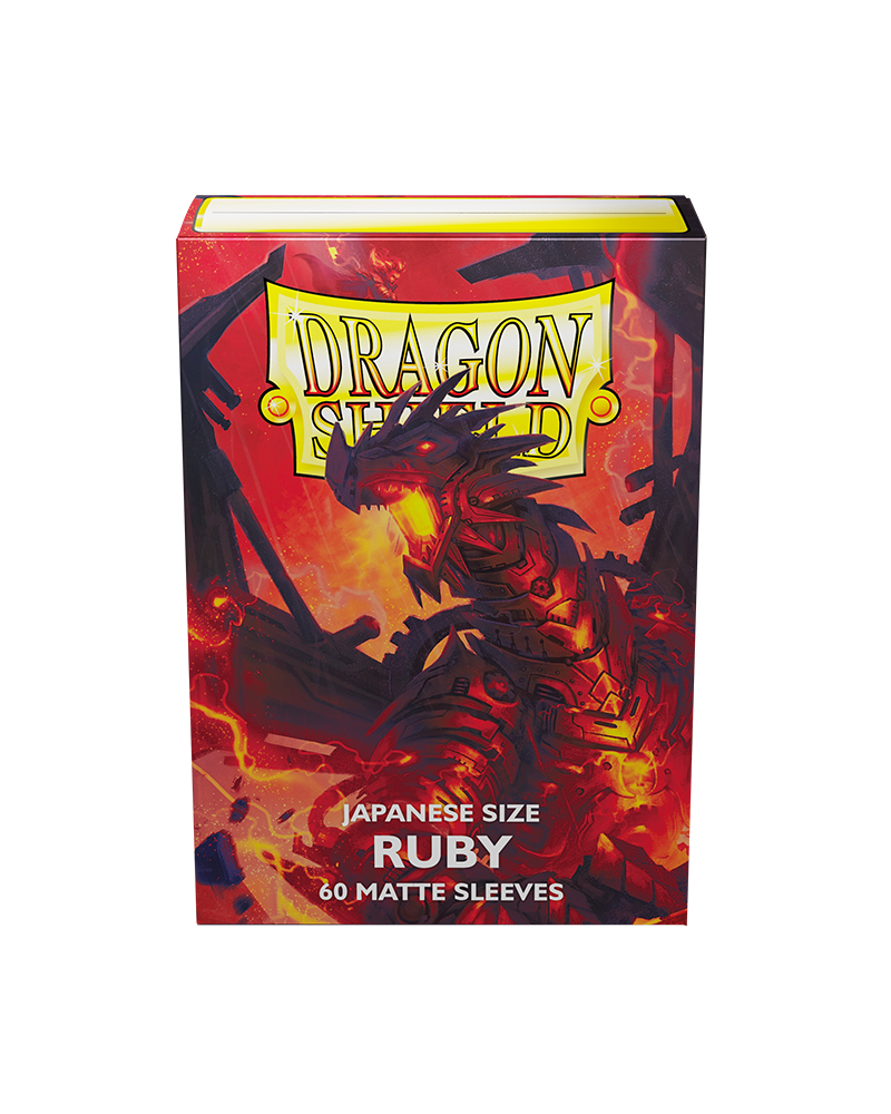 Bustine Protettive Dragon Shield - Ruby - Matte Sleeves - Japanese Size