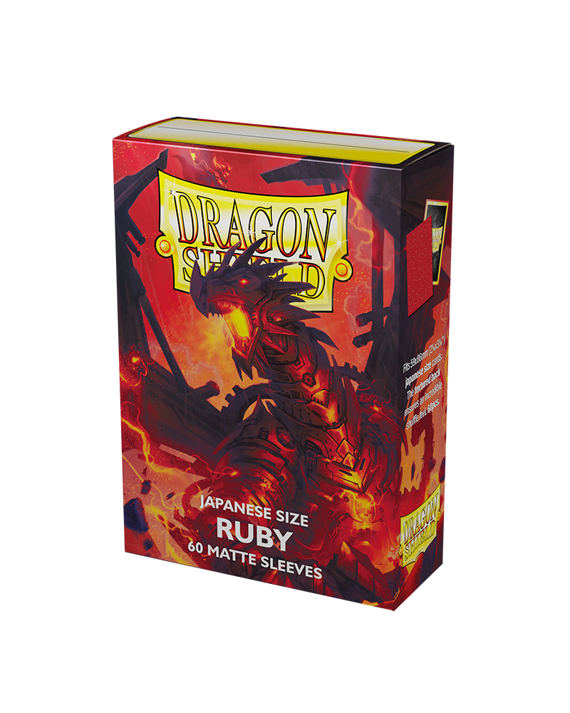 Bustine Protettive Dragon Shield - Ruby - Matte Sleeves - Japanese Size