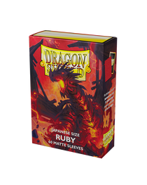 Bustine Protettive Dragon Shield - Ruby - Matte Sleeves - Japanese Size