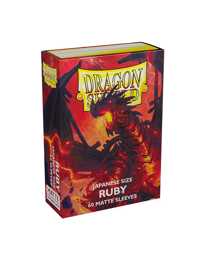 Bustine Protettive Dragon Shield - Ruby - Matte Sleeves - Japanese Size