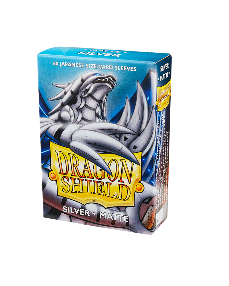 Bustine Protettive Dragon Shield - Silver - Matte Sleeves - Japanese Size