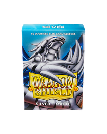 Bustine Protettive Dragon Shield - Silver - Matte Sleeves - Japanese Size