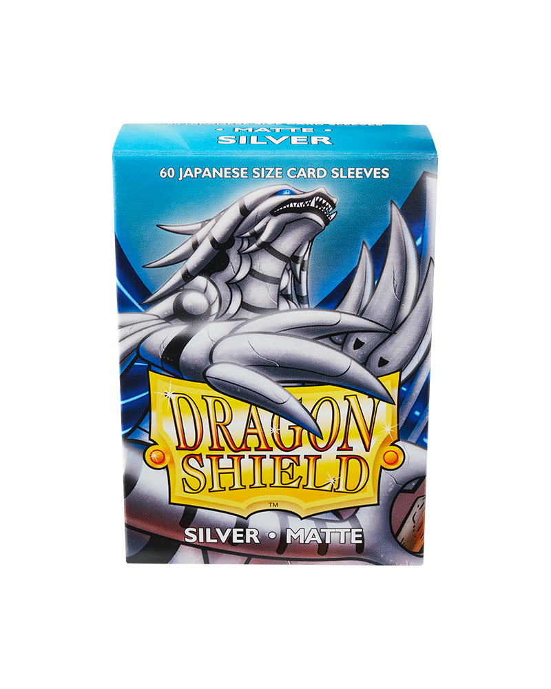 Bustine Protettive Dragon Shield - Silver - Matte Sleeves - Japanese Size