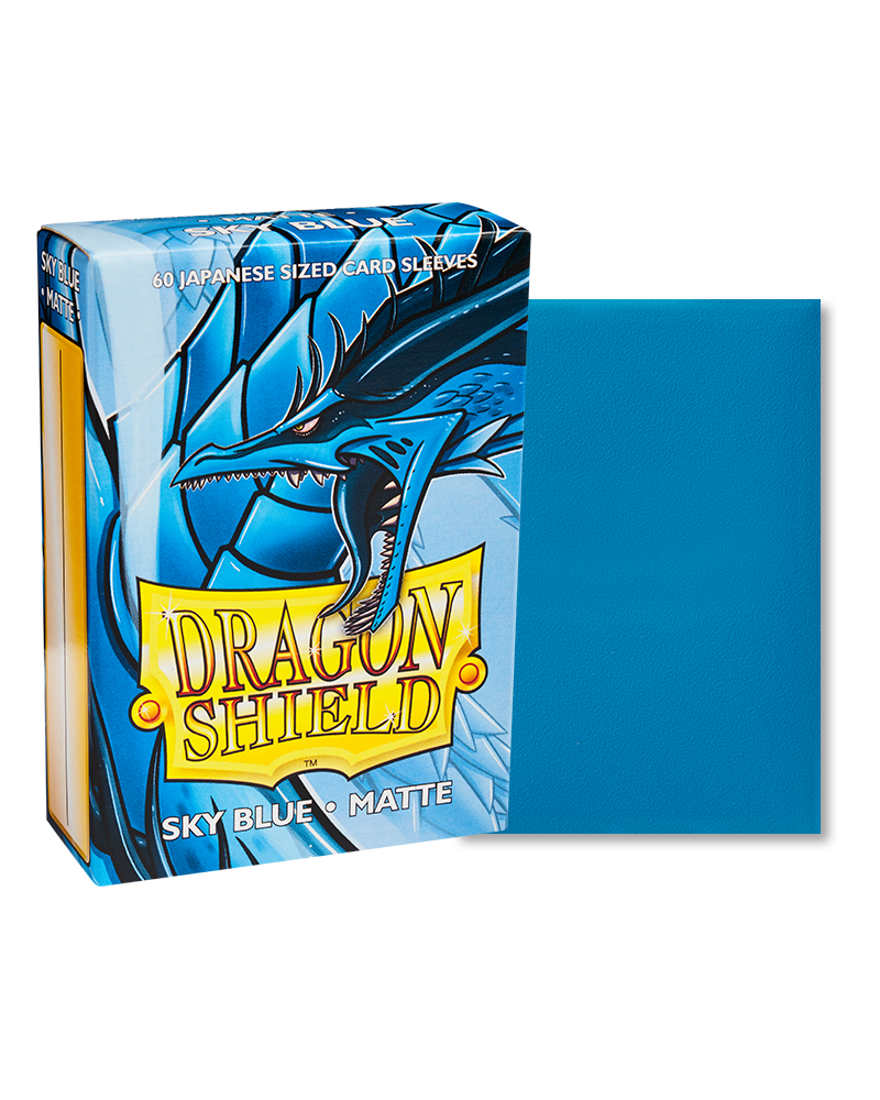 Bustine Protettive Dragon Shield - Sky Blue - Matte Sleeves - Japanese Size Immagine principale del prodotto