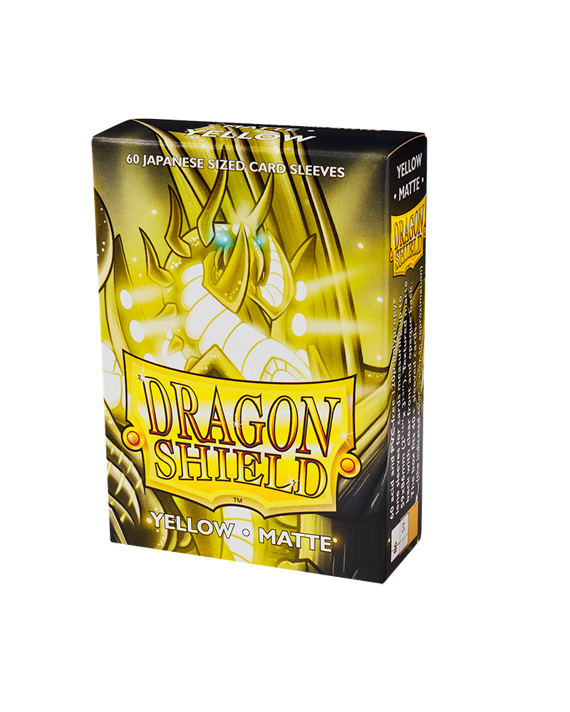 Bustine Protettive Dragon Shield - Yellow - Matte Sleeves - Japanese Size