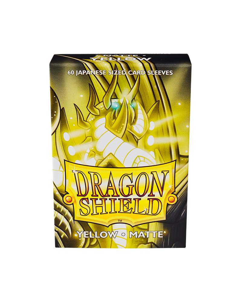 Bustine Protettive Dragon Shield - Yellow - Matte Sleeves - Japanese Size