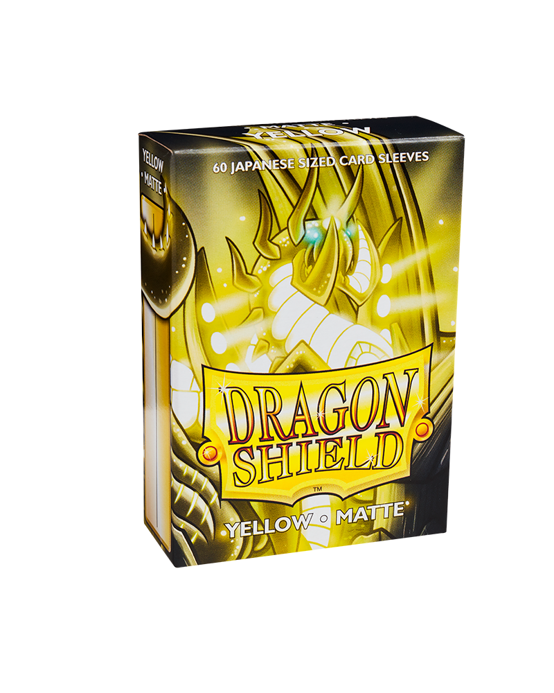 Bustine Protettive Dragon Shield - Yellow - Matte Sleeves - Japanese Size