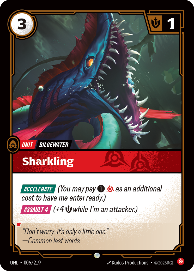 Sharkling - Unleashed (Common) [UNL-006] — Inglese Immagine principale del prodotto