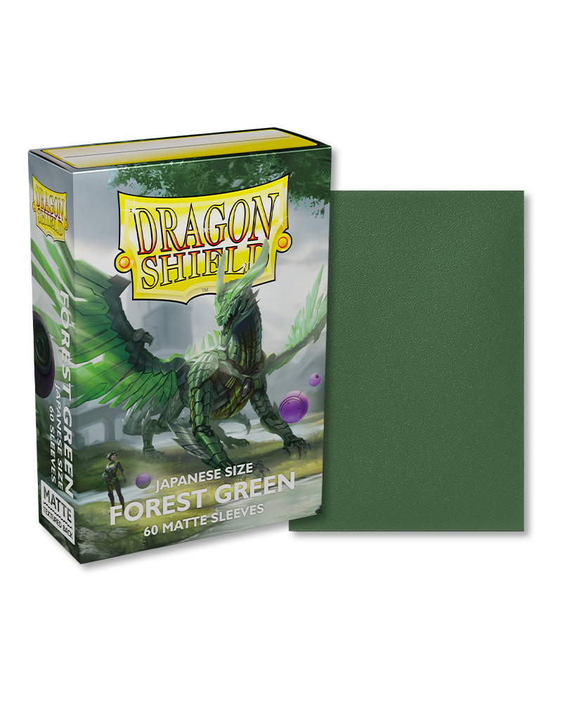 Bustine Protettive Dragon Shield - Forest Green - Matte Sleeves - Japanese Size