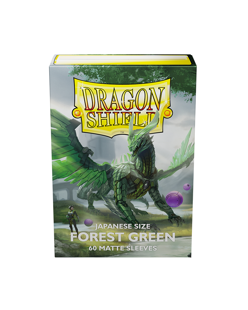 Bustine Protettive Dragon Shield - Forest Green - Matte Sleeves - Japanese Size