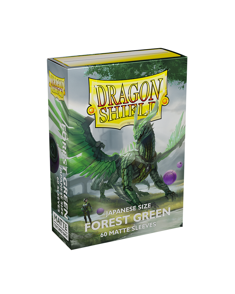 Bustine Protettive Dragon Shield - Forest Green - Matte Sleeves - Japanese Size