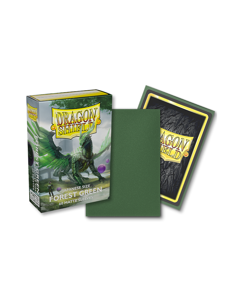 Bustine Protettive Dragon Shield - Forest Green - Matte Sleeves - Japanese Size