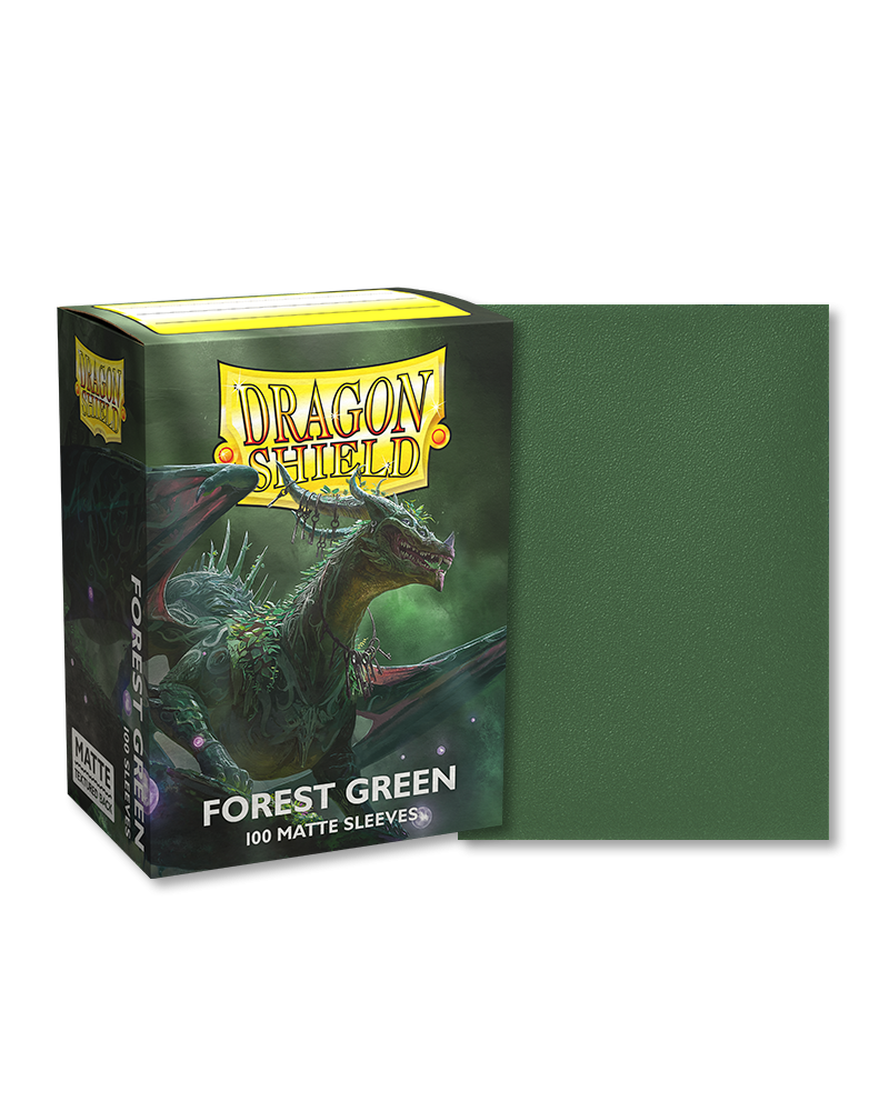 Bustine Protettive Dragon Shield - Forest Green - Matte Sleeves - Standard Size Immagine principale del prodotto
