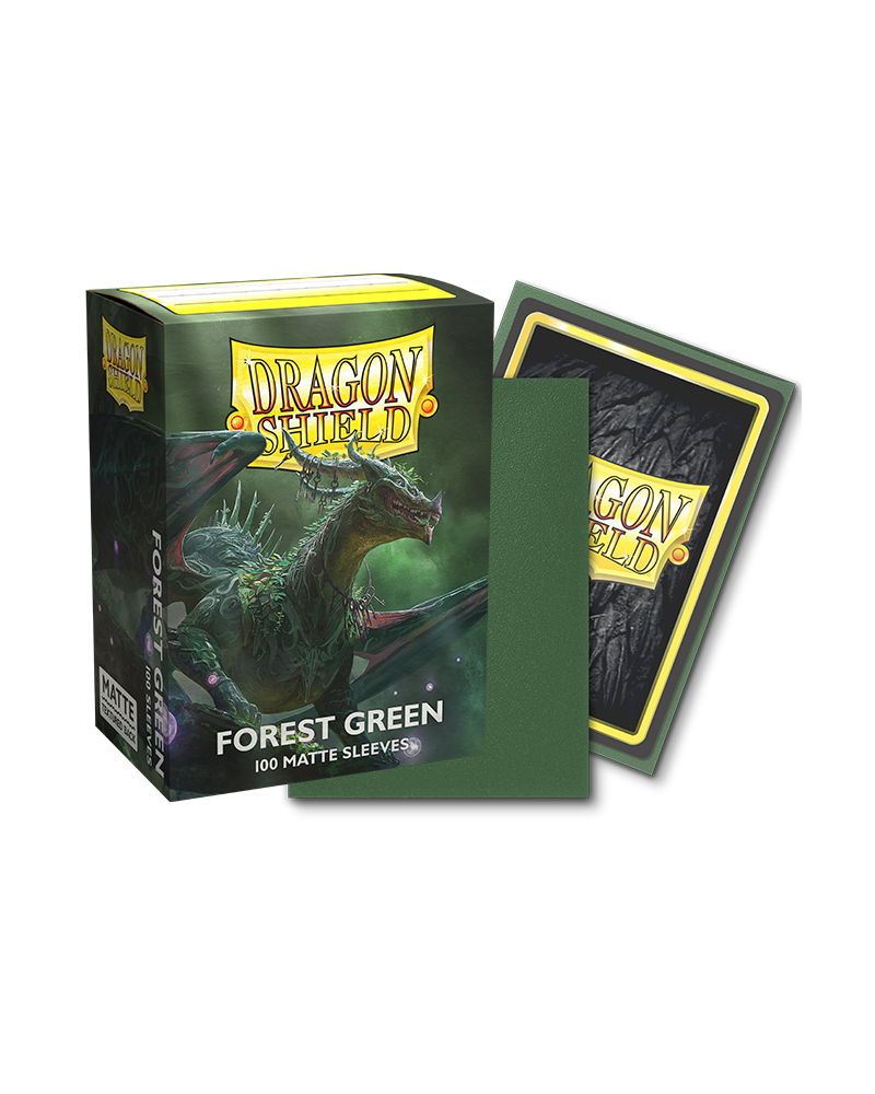 Bustine Protettive Dragon Shield - Forest Green - Matte Sleeves - Standard Size