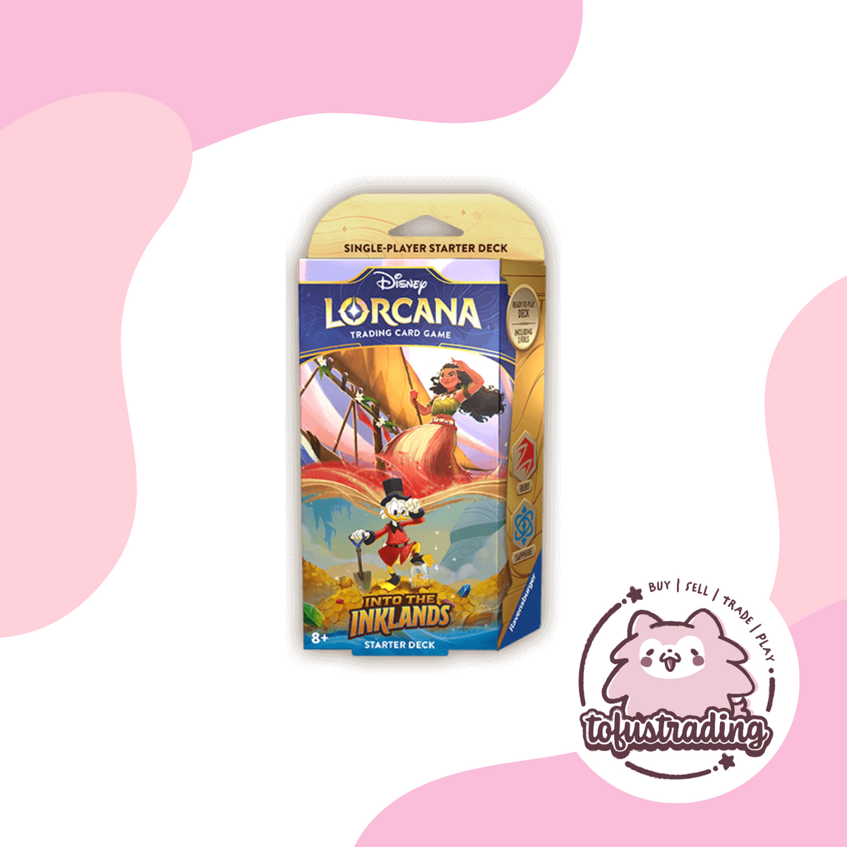 Disney Lorcana Into the Inklands Starter Deck Ruby Sapphire ENG