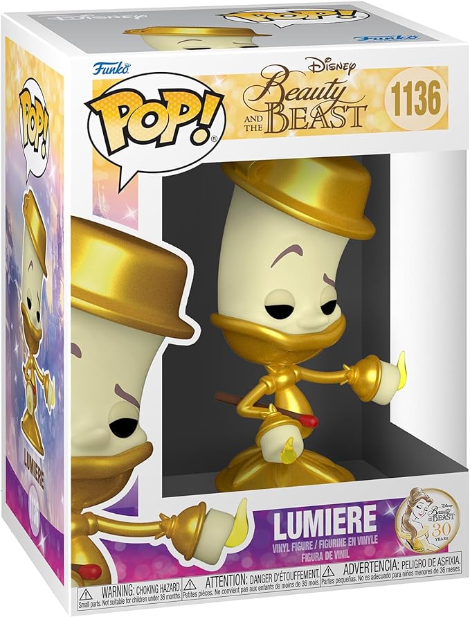 Funko Pop! Disney: Beauty And The Beast - Lumiere - la Bella e la Bestia