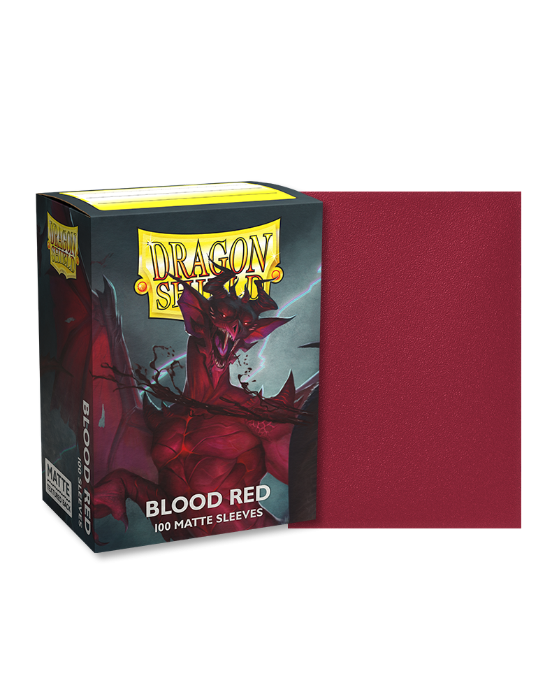 Bustine Protettive Dragon Shield - Blood Red - Matte Sleeves - Standard Size