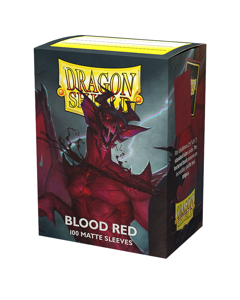 Bustine Protettive Dragon Shield - Blood Red - Matte Sleeves - Standard Size