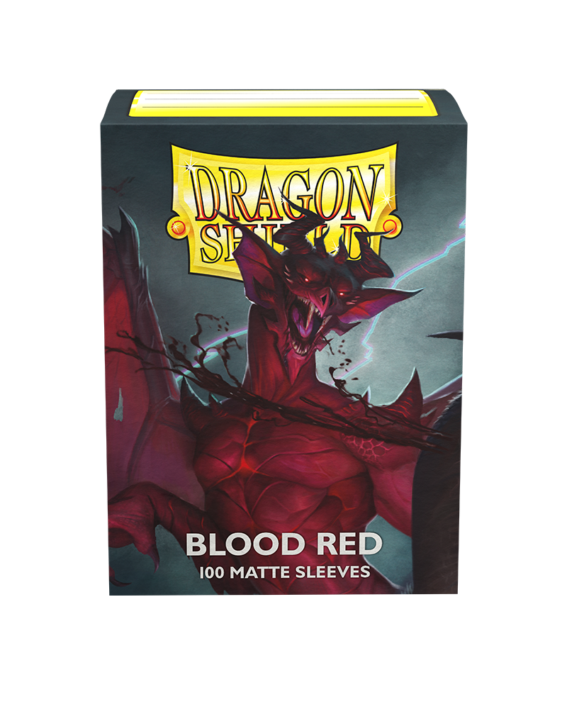 Bustine Protettive Dragon Shield - Blood Red - Matte Sleeves - Standard Size