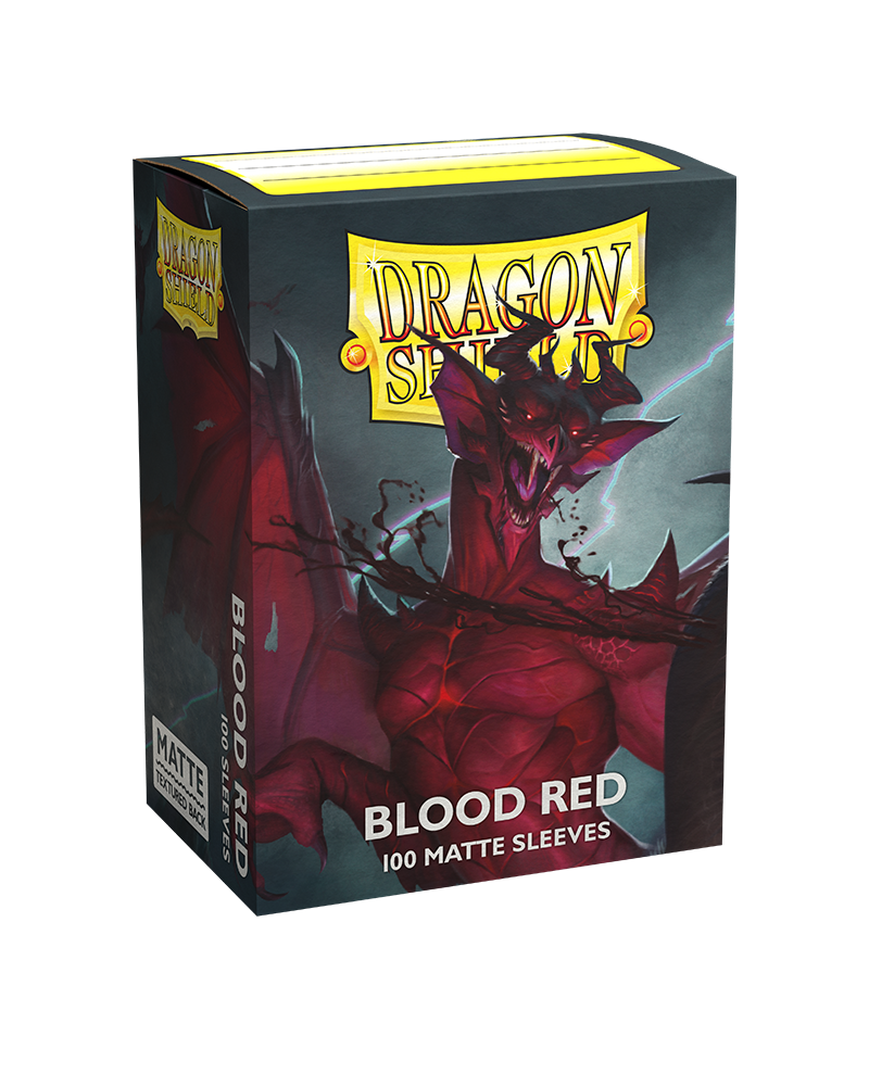 Bustine Protettive Dragon Shield - Blood Red - Matte Sleeves - Standard Size
