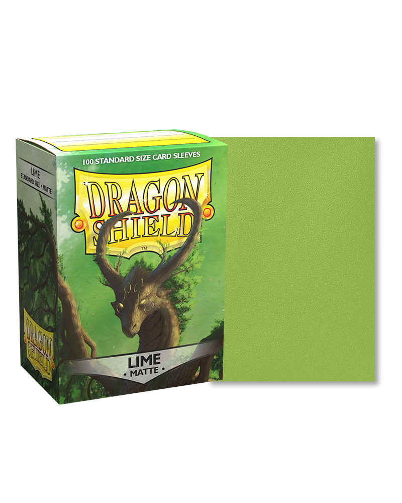 Bustine Protettive Dragon Shield - Lime - Matte Sleeves - Standard Size Immagine principale del prodotto
